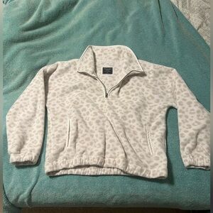 Abercrombie Fitch Cheetah Quarter Zip. Great Condition